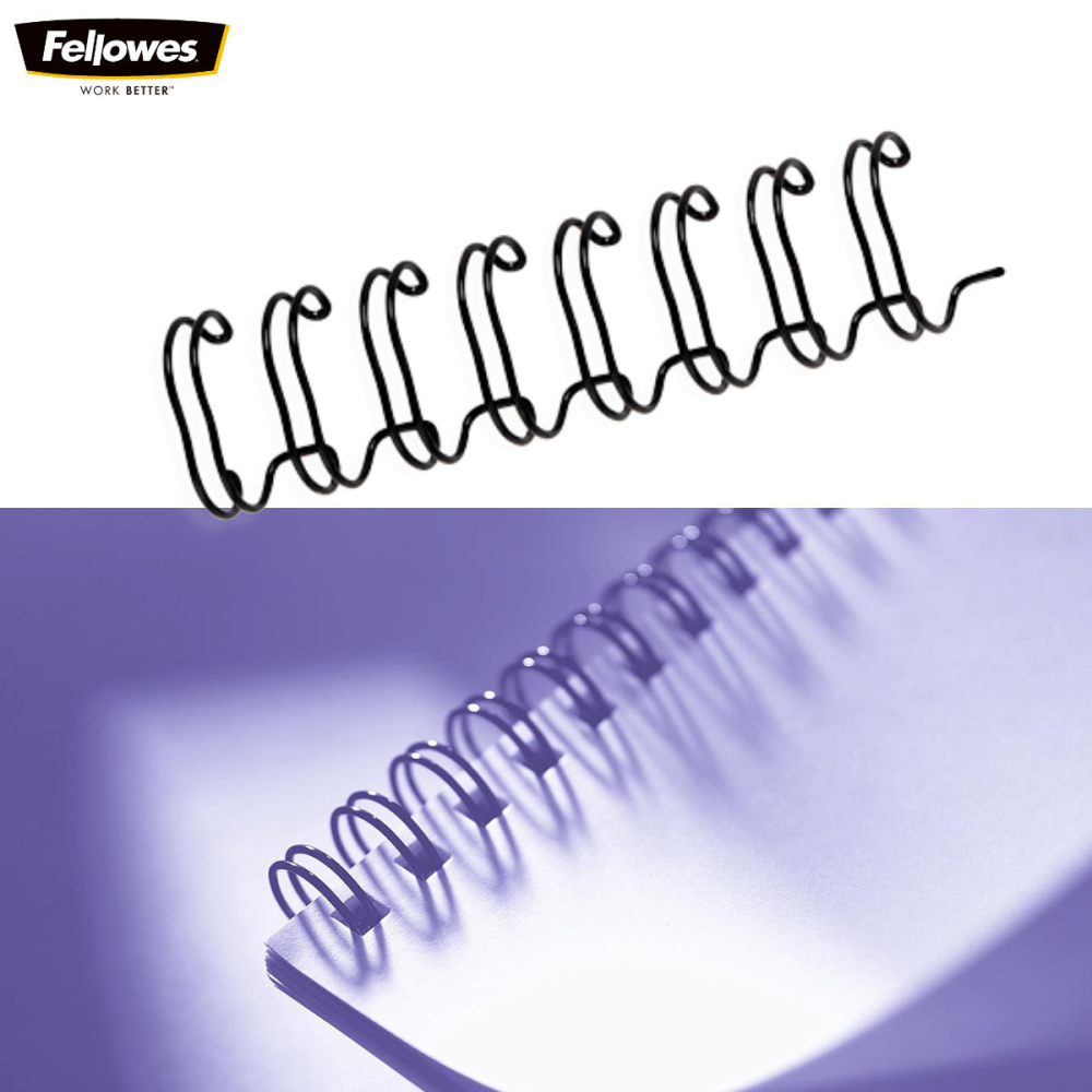 Set 100 inele metalice 14 mm negru, Fellowes, pentru legare cu spirala metalica, capacitate 130 coli [5]