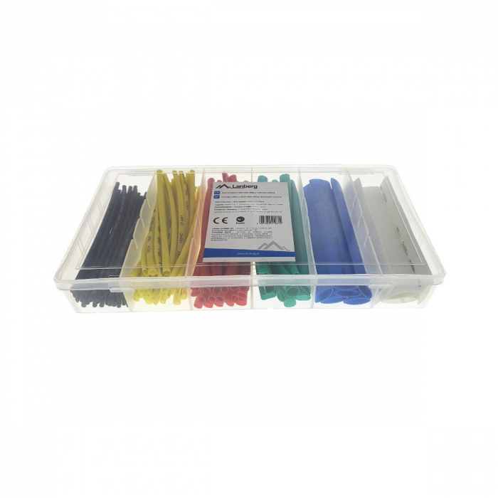 Set 100 tuburi termocontractabile, Lanberg 41461, 6 culori, lungime 100mm [2]