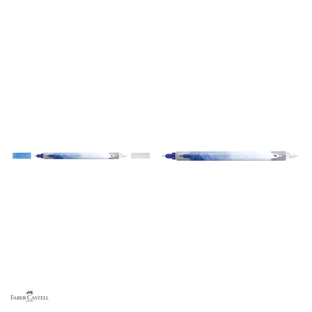 Set 12 corectoare de cerneala Faber-Castell Scribolino, varf subtire F, sterge cerneala albastru regal, cu varf fin de rescriere [4]