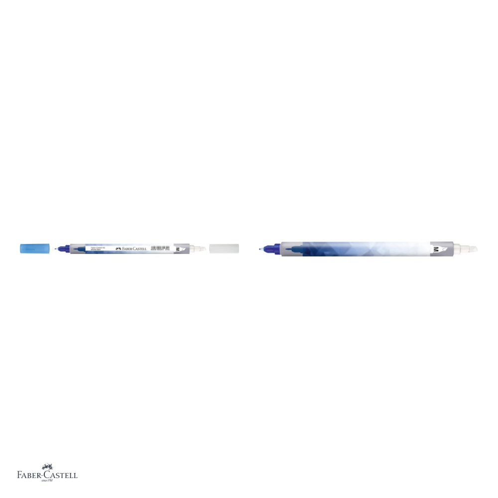 Set 12 corectoare de cerneala Faber-Castell Scribolino, varf tesit M, sterge cerneala albastru regal, cu varf fin de rescriere [4]