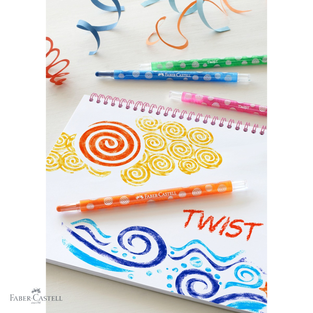 CREIOANE CERATE RETRACTABILE 12 CULORI FABER-CASTELL [4]