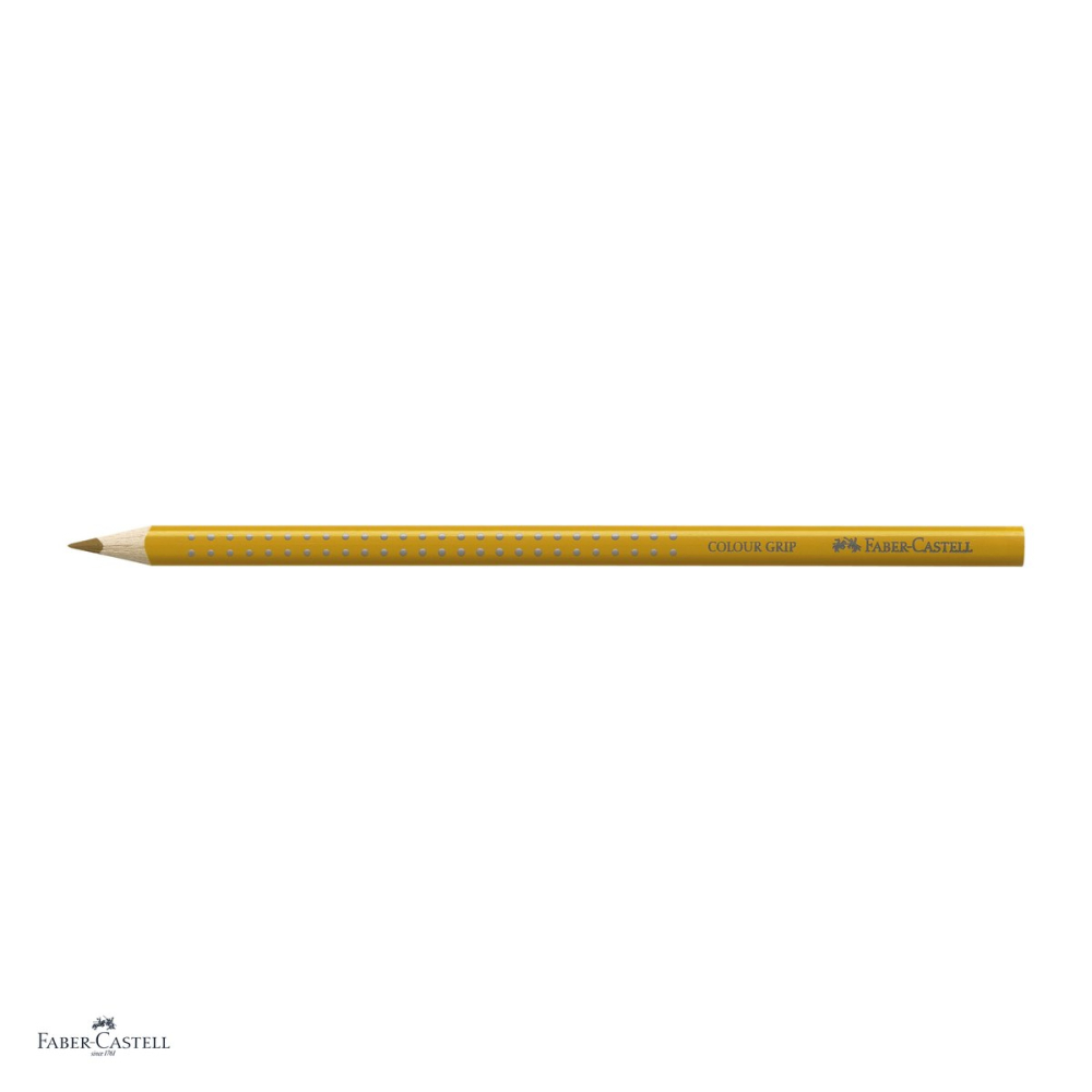 Set 12 creioane colorate Faber-Castell Grip, culoare cupru, forma triunghiulara ergonomica, pentru copii [4]