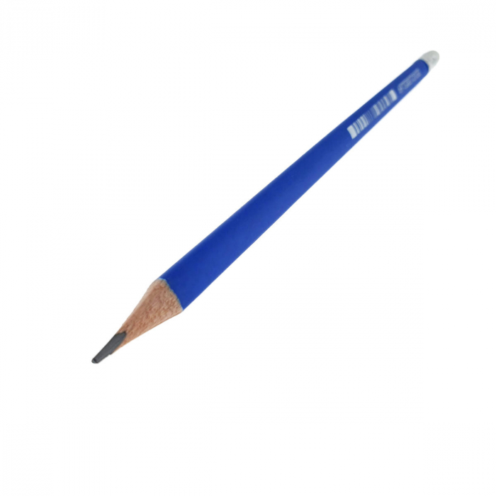 Set 12 creioane din lemn, cu radiera si mina HB de 2.2mm din grafit, model USPIRE C001-HB, lungime 19cm, forma triunghiulara, in cutie [4]