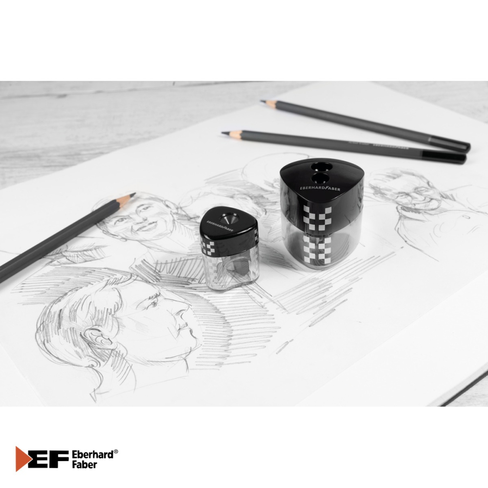 Set 12 creioane grafit Eberhard Faber, duritati multiple (5H-6B), cutie metalica, pentru desen si schite [4]