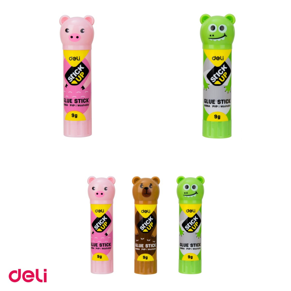 Set 12 lipiciuri stick Deli cu model animale, 9 g, uscare rapida, lavabil [4]