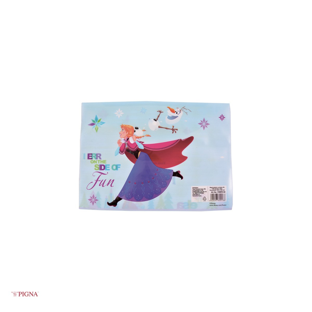 Set 12 mape Pigna Frozen, A4, din plastic, buton [4]