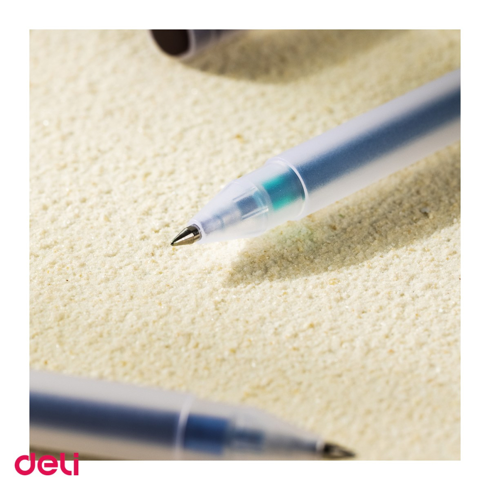 Set 12 pixuri cu gel Deli, varf 0.5 mm, culori diverse [5]