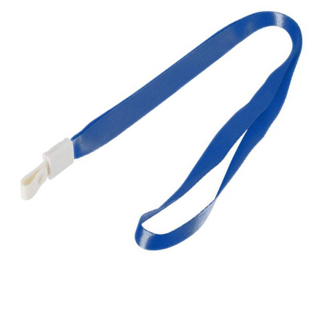 Set 12 Snururi Albastre Textile Largi, pentru Ecusoane, cu Capsa PVC, lungime 450mm, latime 15mm, Model 8353 [2]