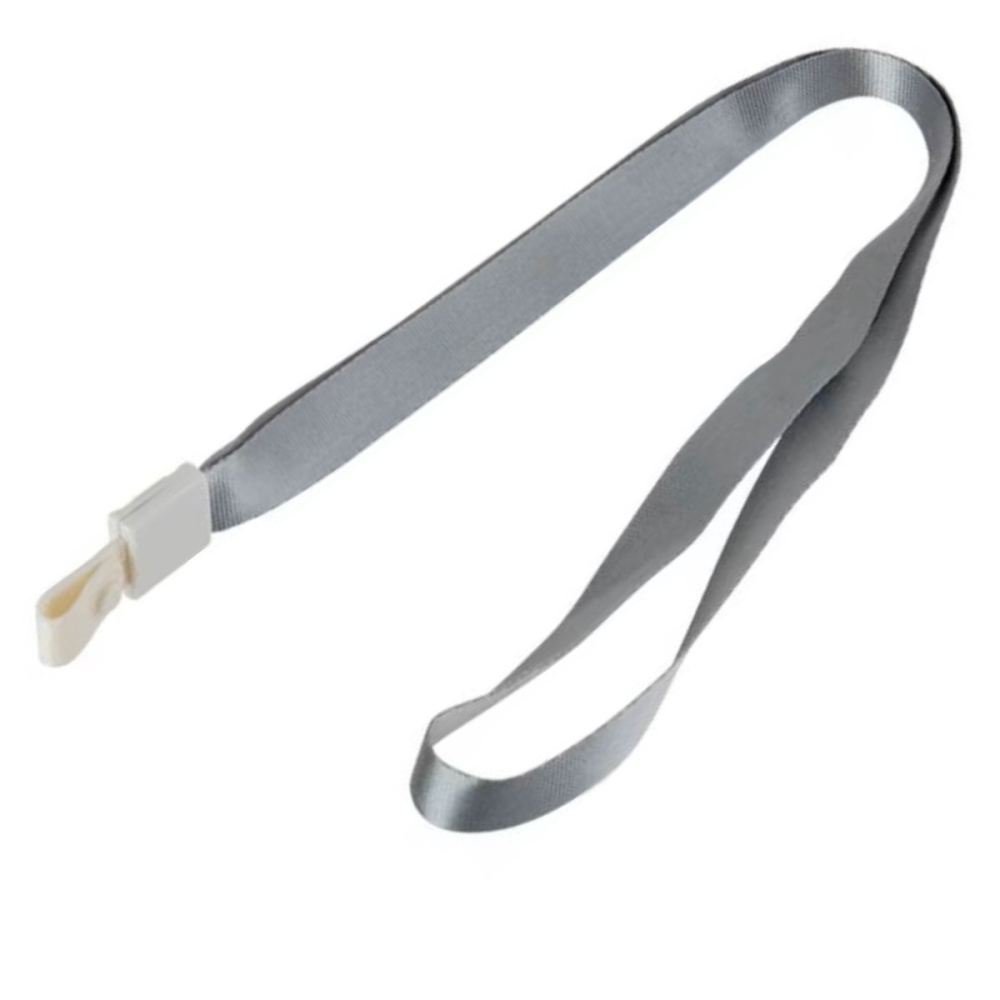 Set 12 Snururi Gri Textile Largi pentru Ecusoane, cu Capsa PVC, lungime 450mm, latime 15mm, Model 8353 [2]