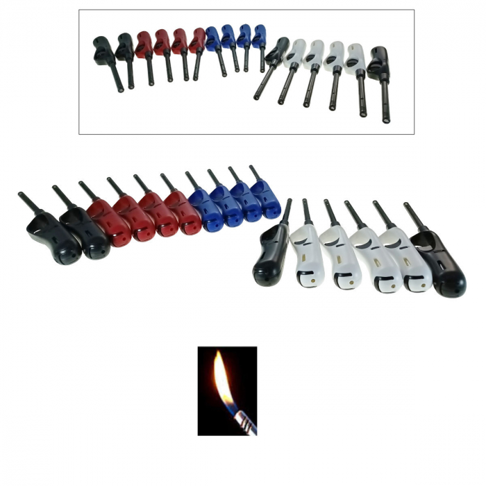 Set 16 brichete cu gaz, BRB00047, reincarcabile, pentru aprins focul, multicolor [3]