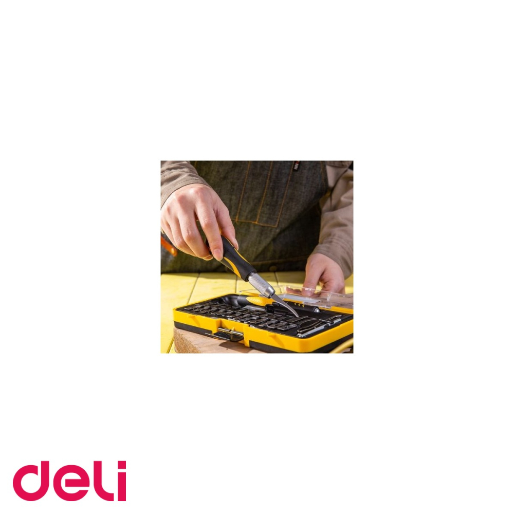 Set 16 cuttere pentru craft Deli, lama din otel de inalta calitate, pentru taiere precisa [4]