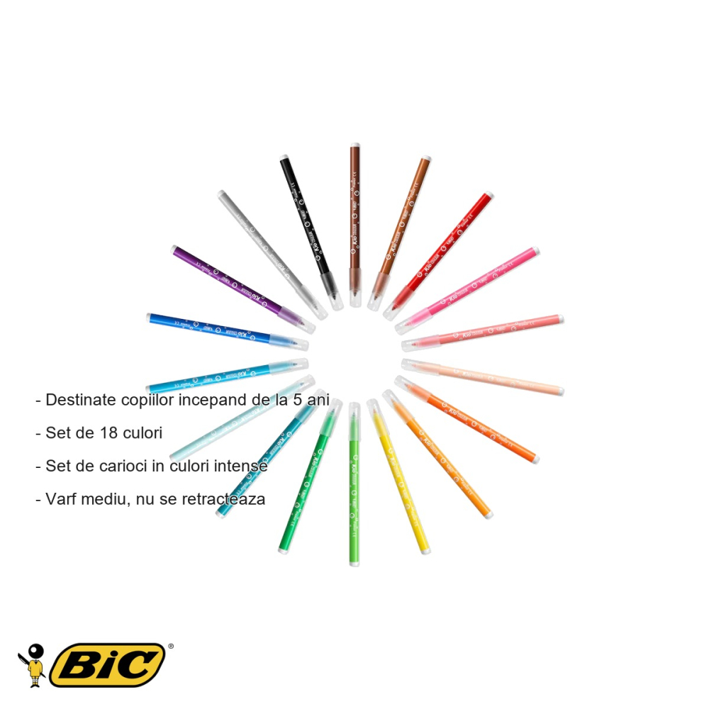 CARIOCA 18 CULORI ULTRALAVABILE KID COULEUR BIC [2]