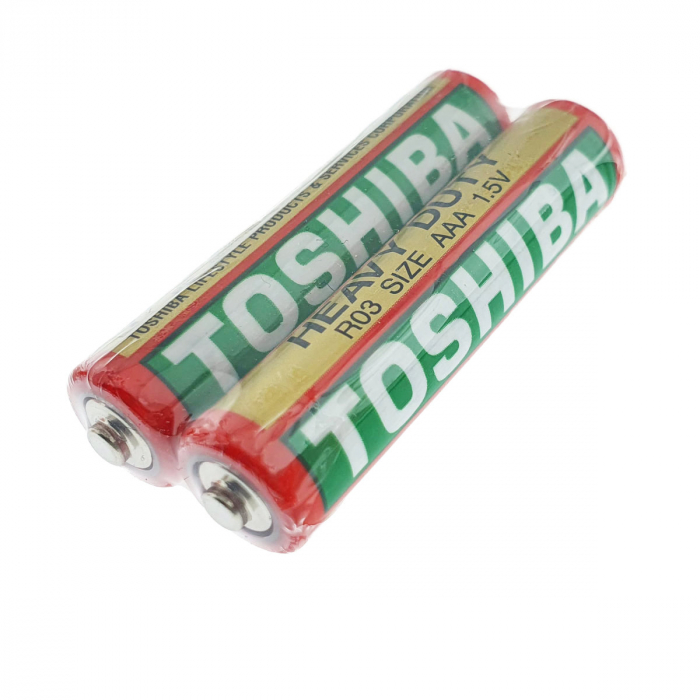 Set 2 baterii AAA, Toshiba Heavy Duty, R3, 1.5V, ambalate in folie [2]