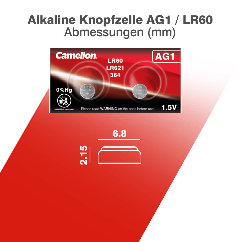 Set 2 Baterii Alcaline Buton AG1 LR621 1.5V, pentru Ceasuri, Telecomenzi, Termometre, Fara Mercur [5]