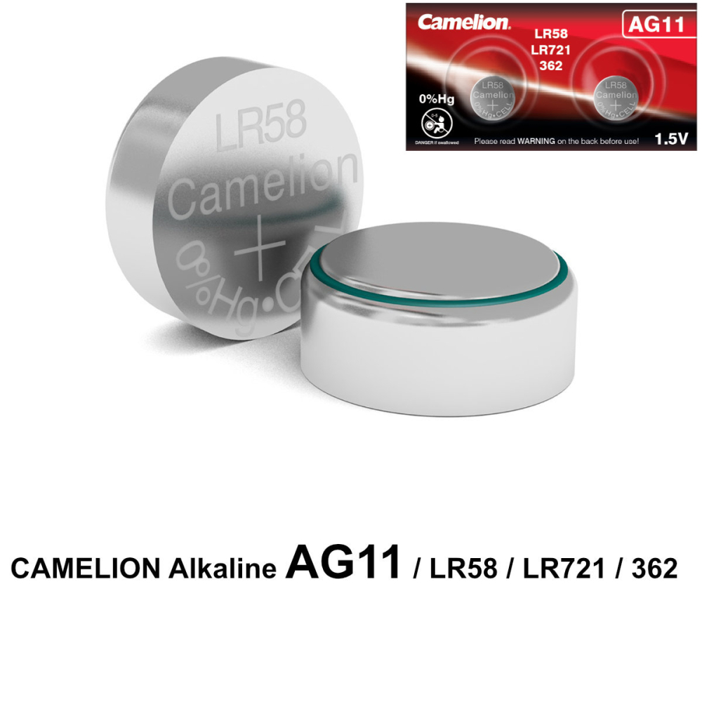 Set 2 Baterii Alcaline Buton AG11 LR721 1.5V pentru Calculatoare, Jucarii, Telecomenzi, Subtiri 1.6mm [2]