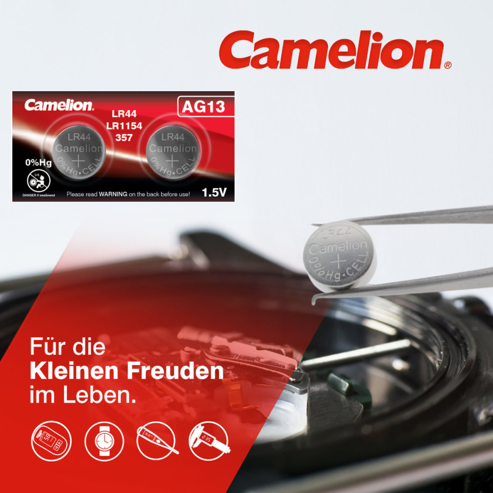 Set 2 Baterii Alcaline Buton AG13 LR44 1.5V 140mAh, pentru Calculatoare, Jucarii, Aparate Medicale, Autonomie Maxima [6]