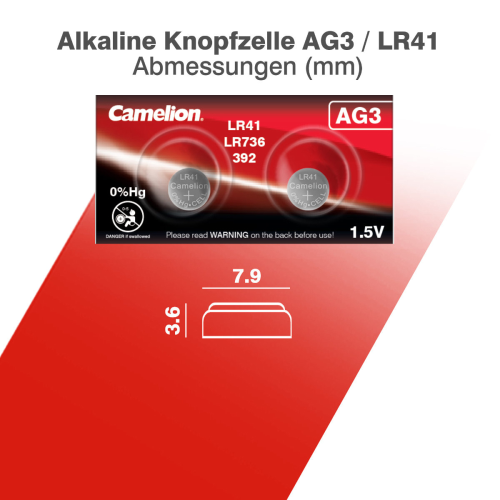 Set 2 Baterii Alcaline Buton AG3 LR41 1.5V 35mAh, pentru Calculatoare, Jucarii, Aparate Medicale, Dimensiuni Precise [5]