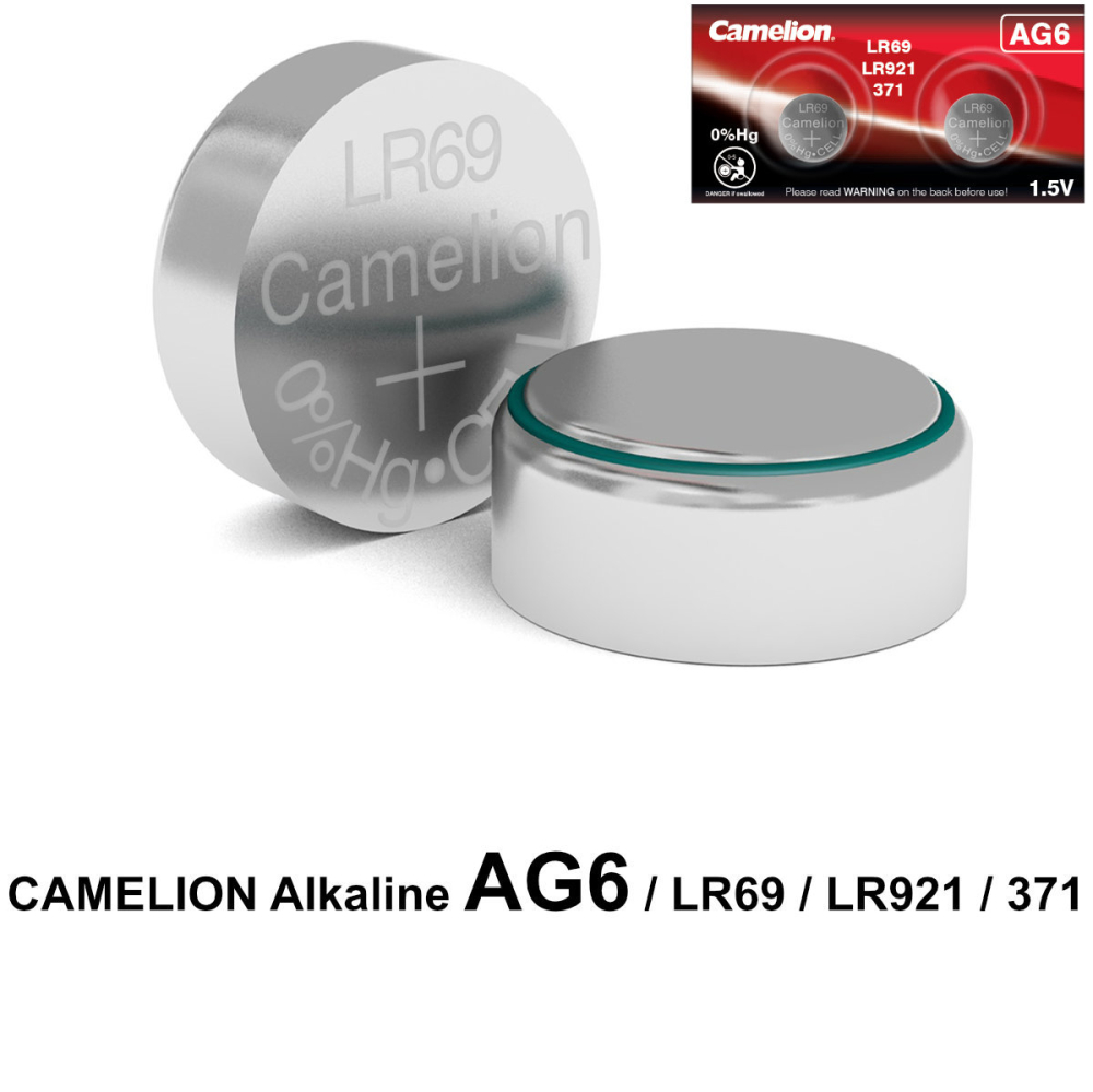 Set 2 Baterii Alcaline Buton AG6 LR921 1.5V 45mAh, pentru Calculatoare, Jucarii, Dispozitive Medicale, Dimensiuni 9.5x2.1mm [2]