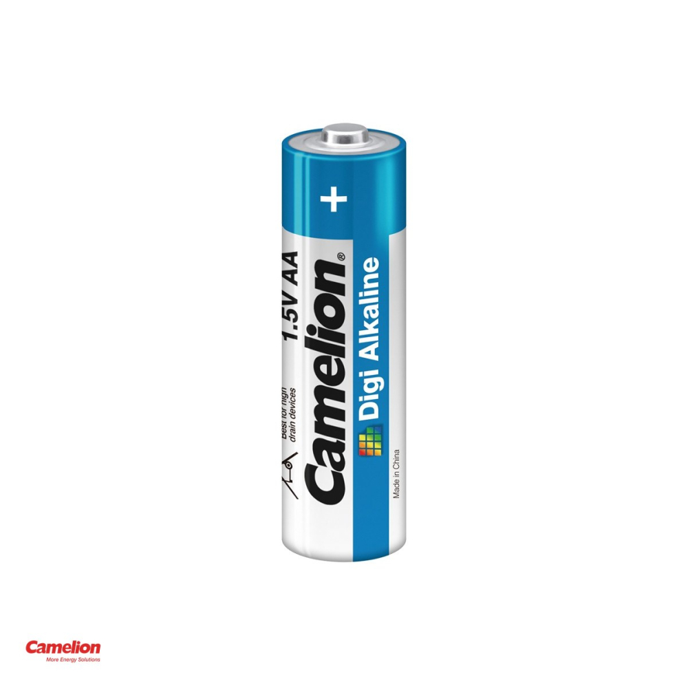 Set 2 baterii alcaline Camelion Digi Alkaline AA LR6, 1.5 V, 14.5 x 50.5 mm, in blister [4]