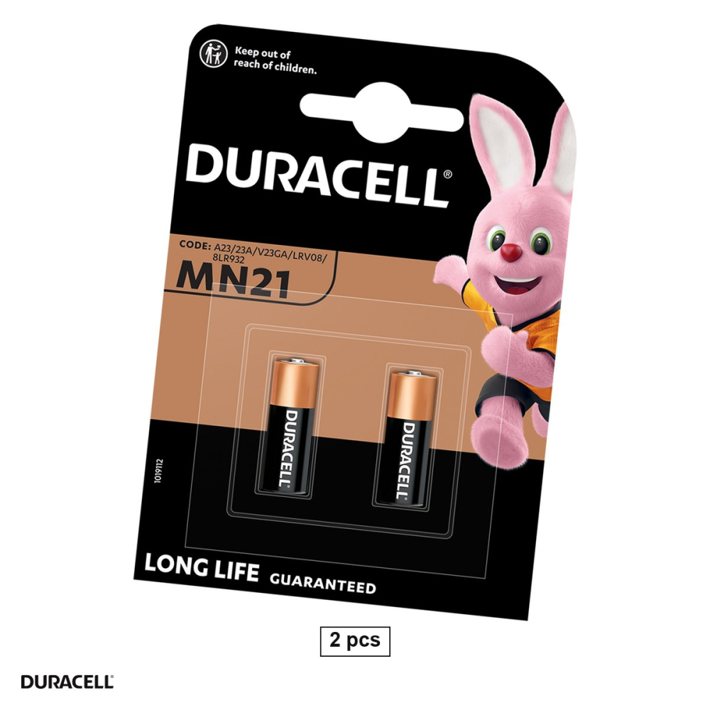 Set 2 baterii alcaline Duracell A23 23A 8LR932, 12 V, 10.3 x 28.5 mm, 2 blistere [1]
