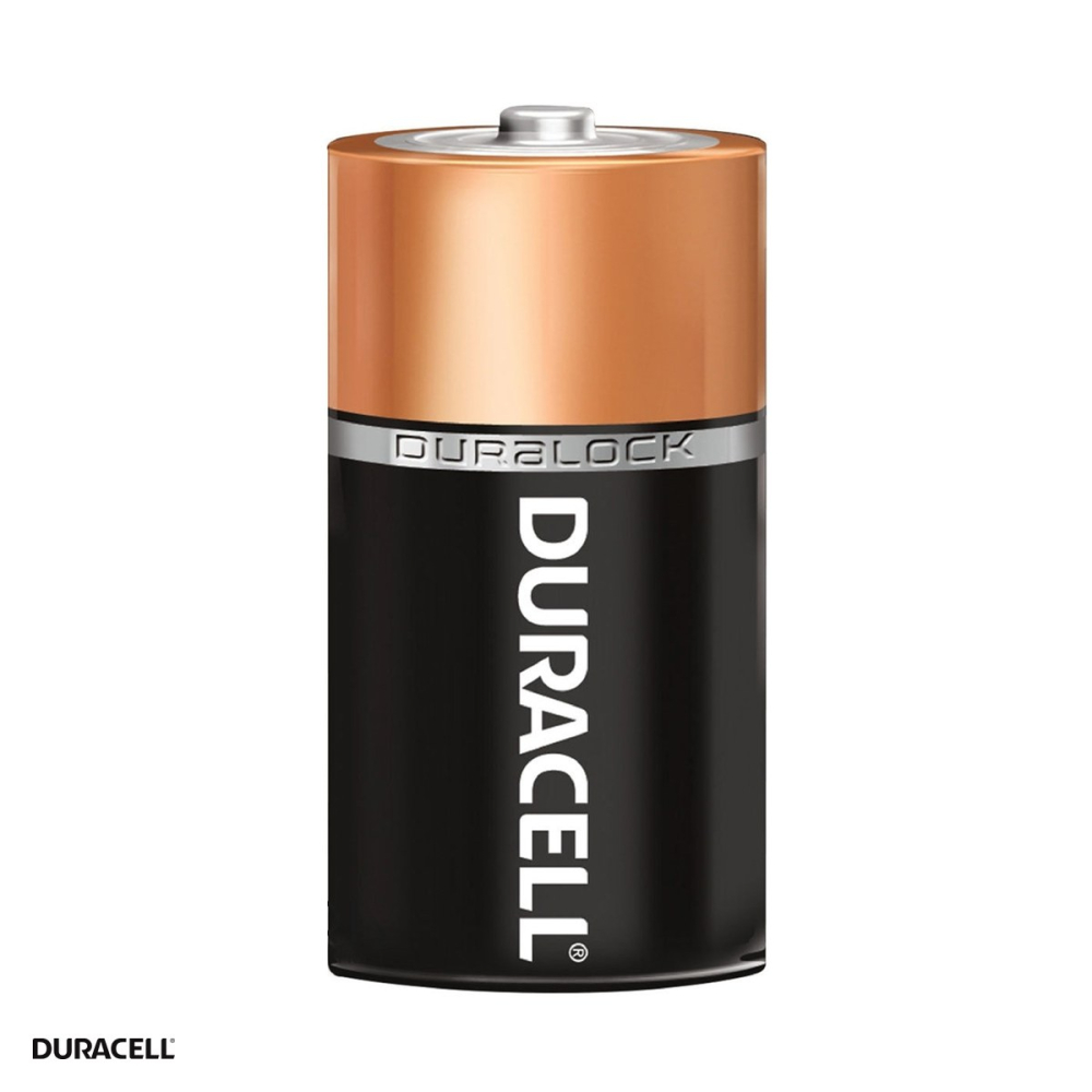 Set 2 baterii alcaline Duracell D LR20, 1.5 V, 34.2 x 61.5 mm, in blister [4]