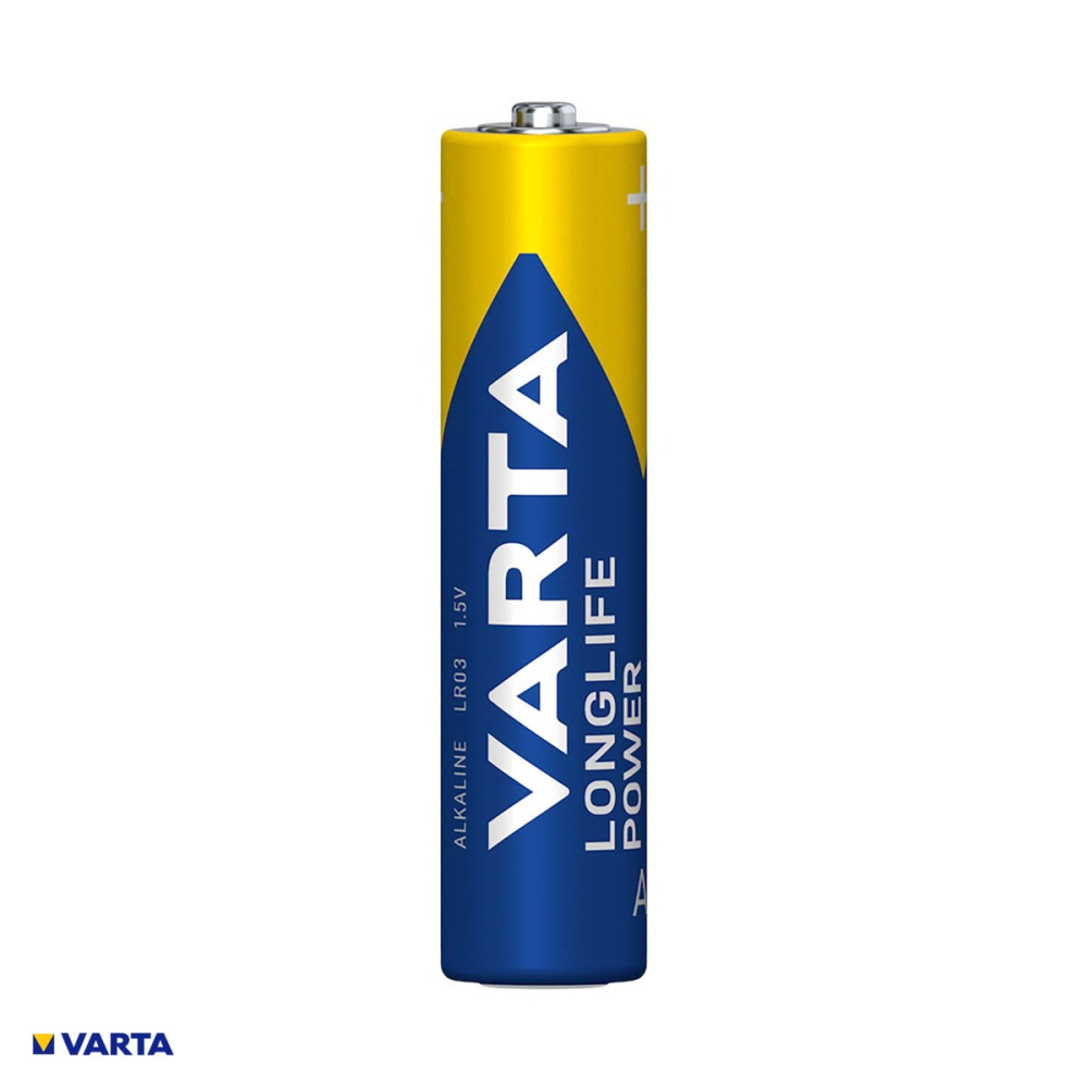 Set 2 baterii alcaline VARTA AAA LR03, 1.5 V, 10.5 x 44.5 mm, in blister [4]