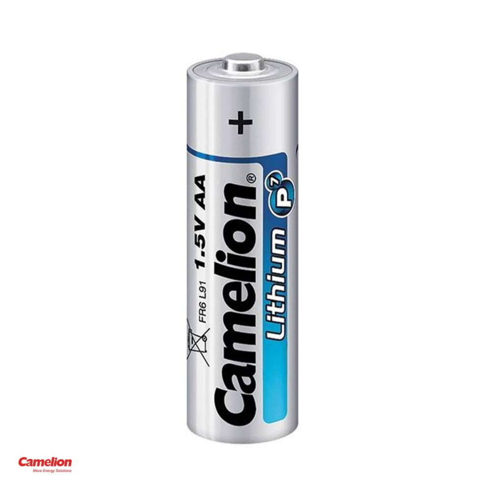 Set 2 baterii litiu Camelion Lithium P7 AA FR6, 1.5 V, 14.5 x 50.5 mm, in blister [4]