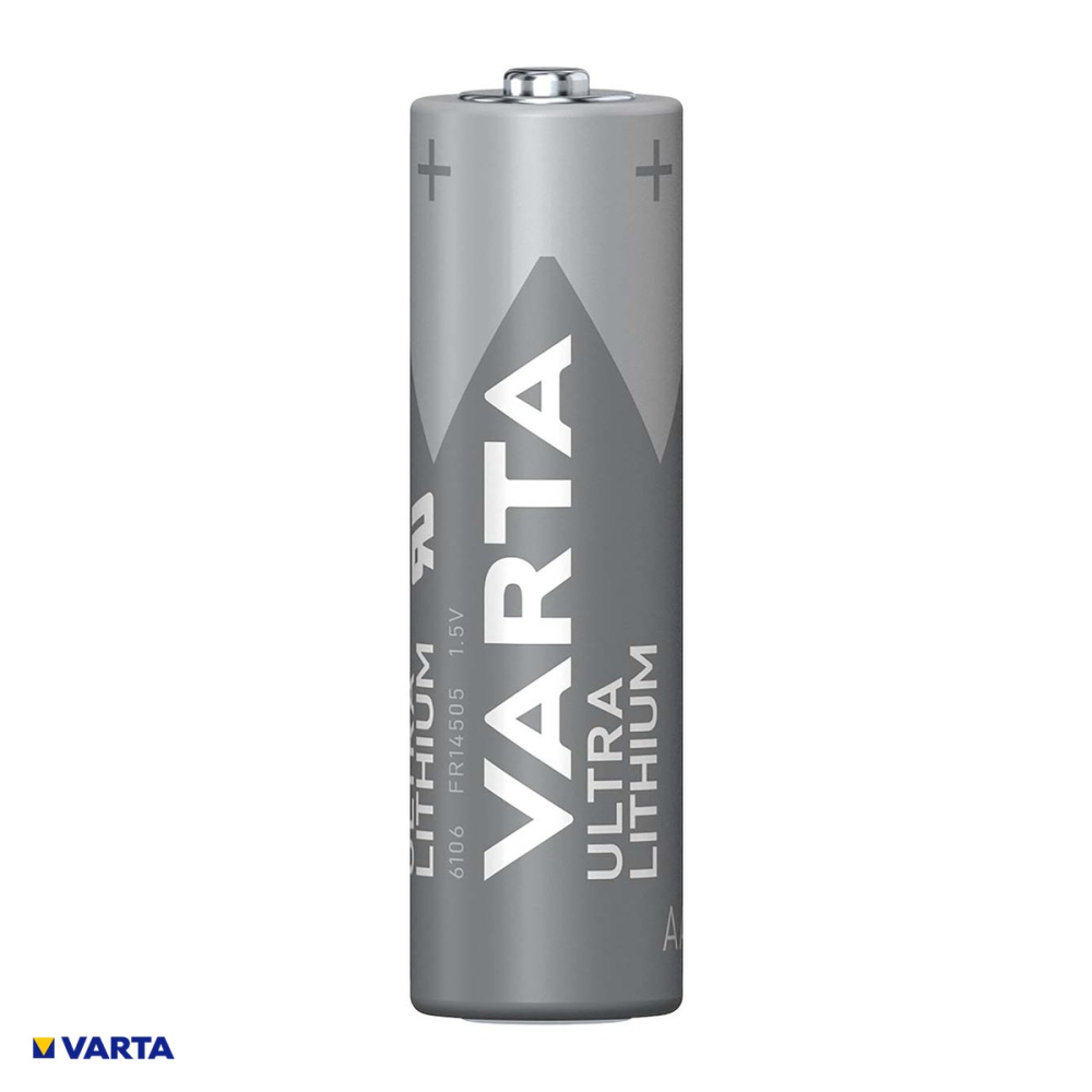 Set 2 baterii litiu VARTA Ultra Lithium AA FR6 tip 6106, 1.5 V, 2900 mAh, 14.5 x 50.5 mm, in blister [4]