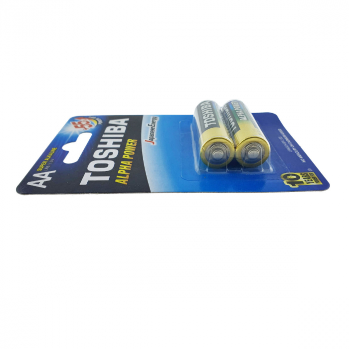 Set 2 baterii LR06 Super Alcaline, Toshiba Alpha Power AA, 1.5V, in blister [5]