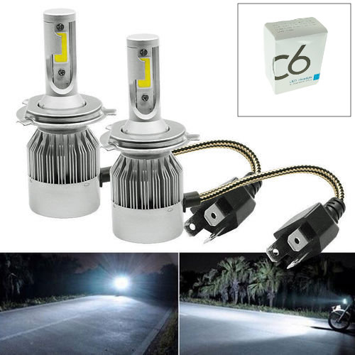 Set 2 becuri auto LED, BA-C6-2-6000, C6, H7, 6000K, 36W, COB [7]