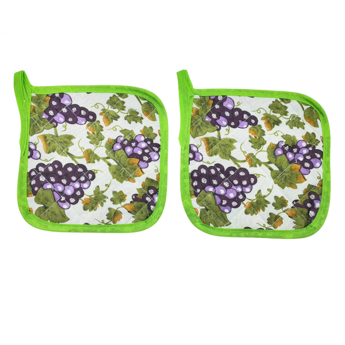 Set 2 bucati suport textil, Grapes, 165 x 165 mm, pentru vase bucatarie [3]