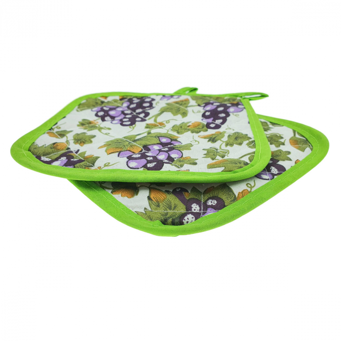 Set 2 bucati suport textil, Grapes, 165 x 165 mm, pentru vase bucatarie [5]