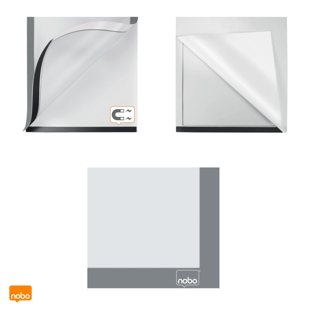 Set 2 rame magnetice autoadezive Nobo A3, argintii, 325x450x10 mm [4]