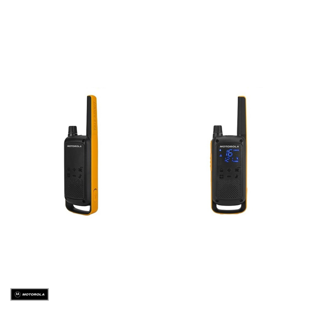 Set 2 statii radio Motorola Talkabout T82 Extreme twin-pack, 12,5 Khz, Galben [4]