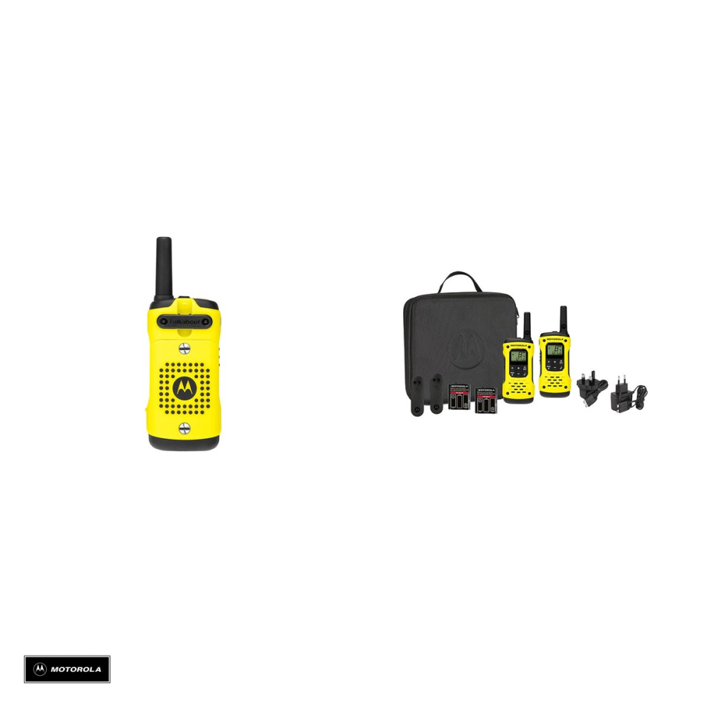 Set 2 statii radio Motorola Talkabout T92 H2O twin-pack, 12,5 Khz, Galben [5]