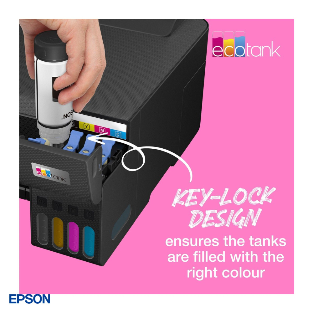 Set 2 x sticla de cerneala Epson 101 EcoTank, 70 ml, randament 6.000-6.500 pagini, pentru imprimante EcoTank, cyan, C13T03V24A [6]