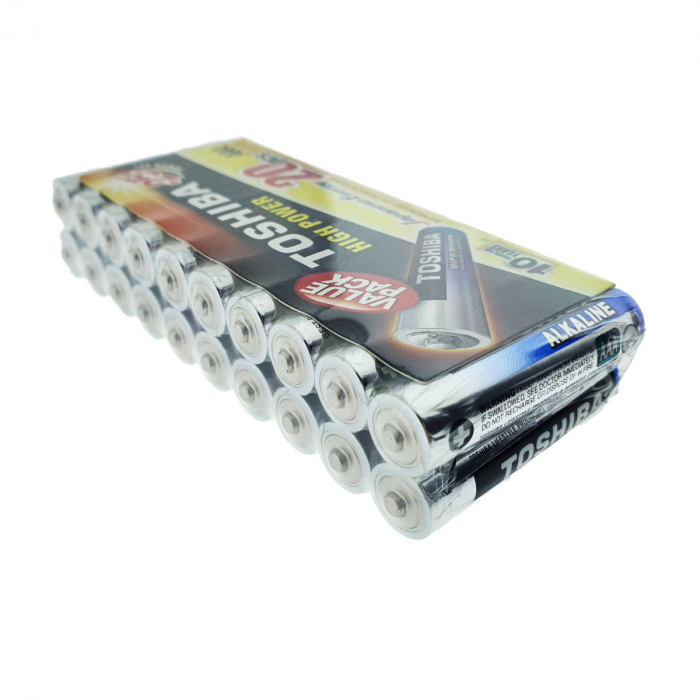 Set 20 baterii LR03 alcaline, Toshiba High Power AAA, 1.5V, infoliate [6]