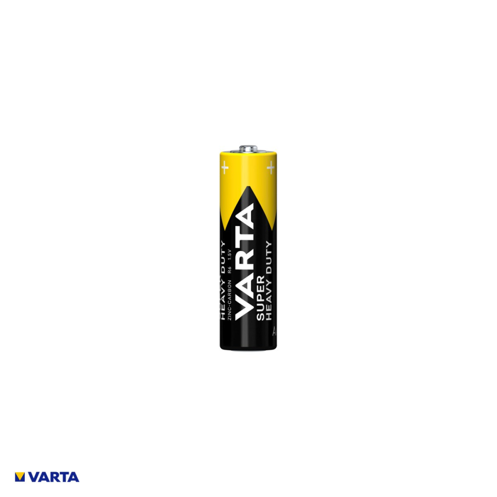 Set 20 baterii zinc carbon VARTA Super Heavy Duty AA R6, 1.5 V, 14.5 x 50.5 mm, bulk, 5 pachete a cate 4 bucati [4]
