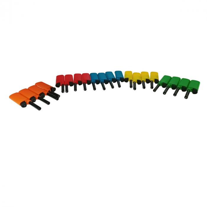 Set 20 brichete cu gaz, BRC00026, reincarcabile, pentru aprins focul, multicolor [4]