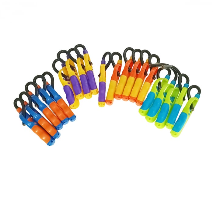 Set 20 brichete cu gaz si aprinzator antivant, gat flexibil, rezervor reincarcabil, buton blocare, multicolor [1]