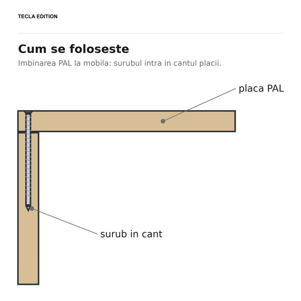 Set 200 suruburi pentru PAL si lemn cap inecat, 6x120 mm, amprenta PZ3, tratate termic, zincate galben, prind lemnul cu capul la nivelul suprafetei [4]