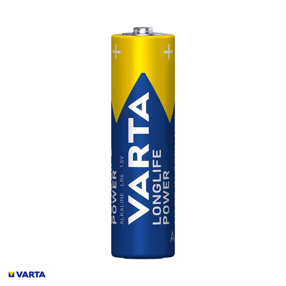 Set 24 baterii alcaline AA LR6 VARTA Longlife Power 4906, 1.5 V, 14.5 x 50.5 mm, in blister [4]