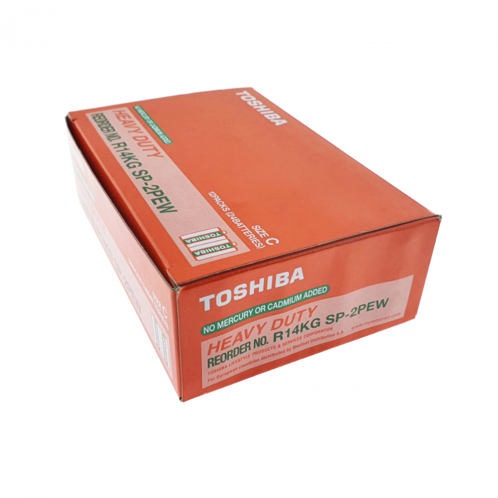 Set 24 baterii R14, Toshiba Heavy Duty C, 1.5V, ambalate in folie [3]
