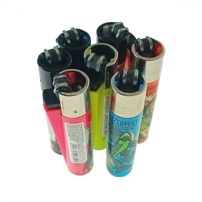 Set 24 brichete clasice Clipper, de buzunar, reincarcabile, multicolor [4]