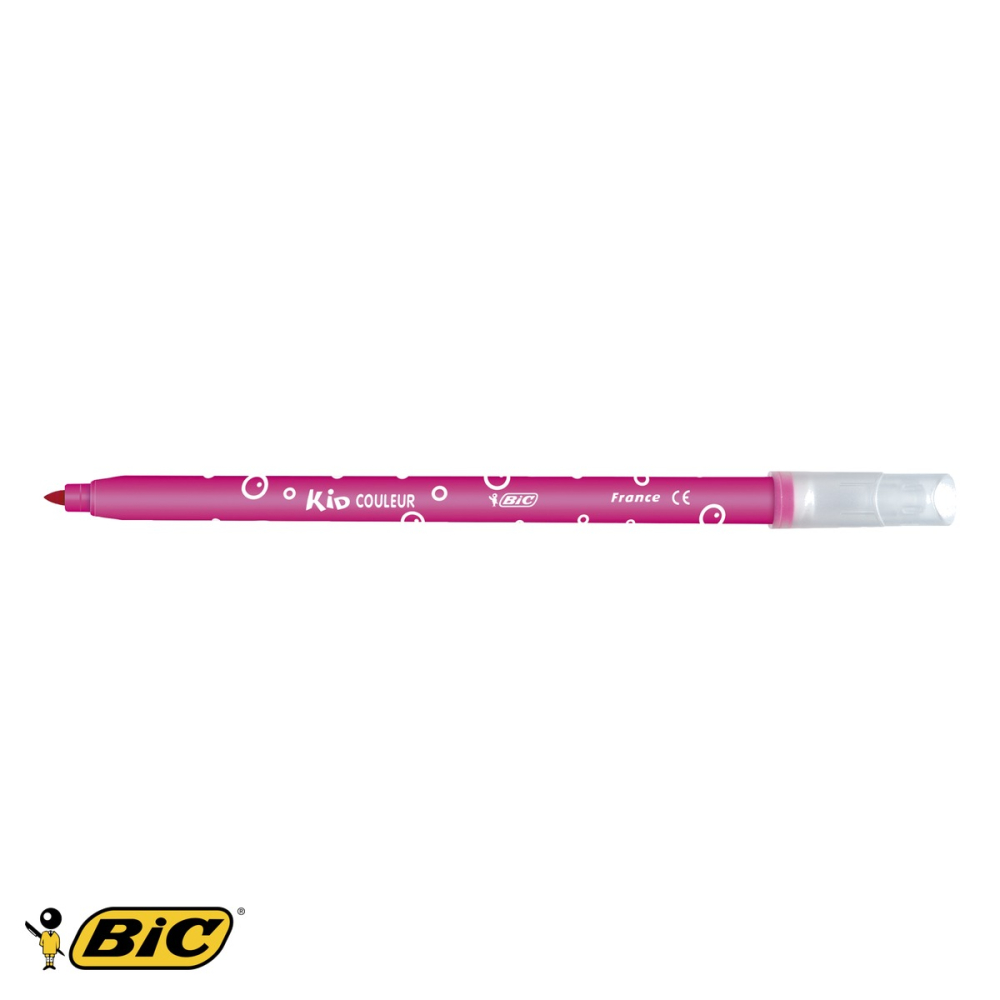 Set 24 carioci ultralavabile Bic Kid Couleur, varf mediu, culori intense, pentru copii de la 5 ani [4]