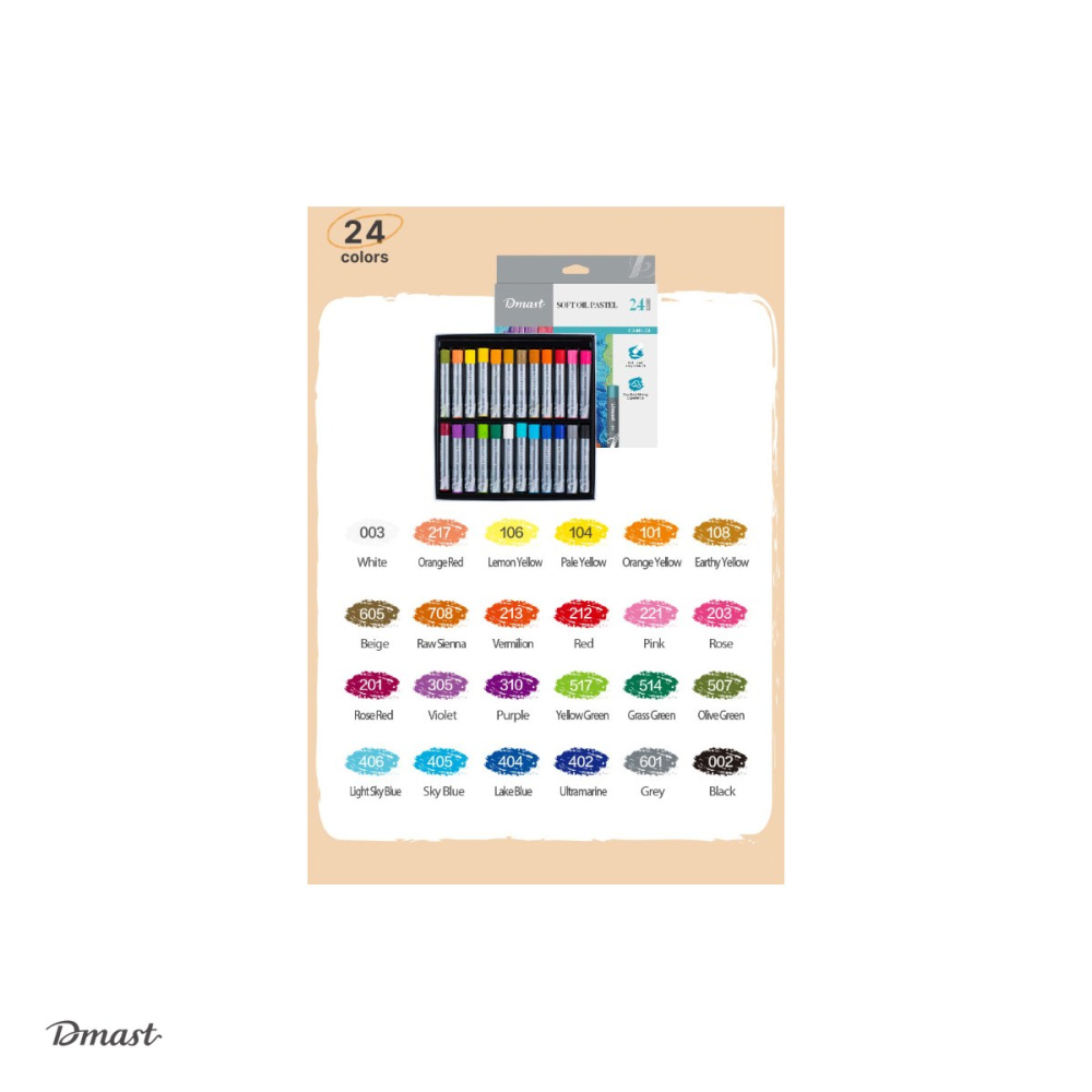 Set 24 creioane pastel ulei Dmast by Pebeo, 24 culori [5]