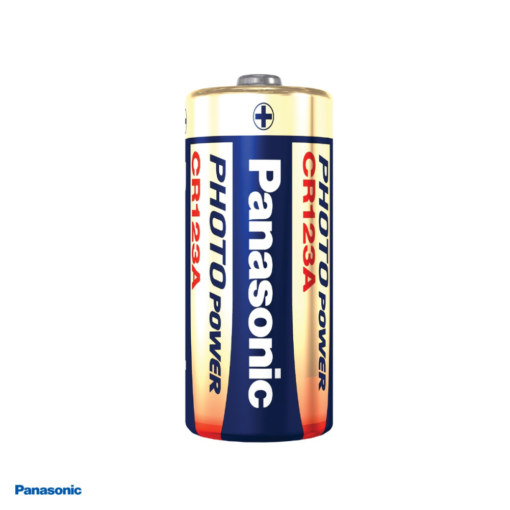 Set 3 baterii litiu Panasonic CR123A, 3 V, 1550 mAh, Li-MnO2, echivalent CR17345, DL123A, 17 x 34.5 mm, baterie foto, 3 blistere [4]