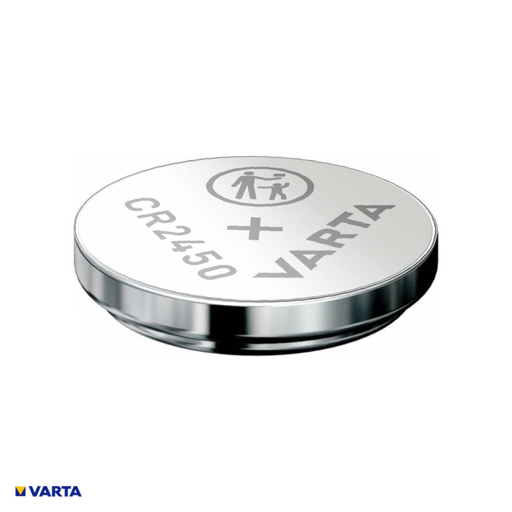 Set 3 baterii litiu VARTA CR2450, litiu - dioxid de mangan, 3 V, 570 mAh, 24.5 x 5.0 mm, 3 blistere [4]