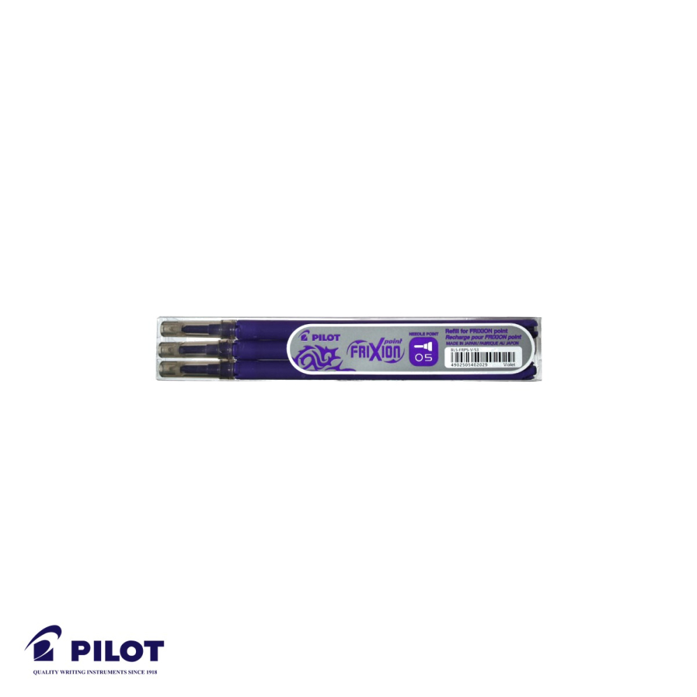 Set 3 mine roller Pilot Frixion 0.5mm violet, cerneala termosensibila, pentru scris si sters [4]