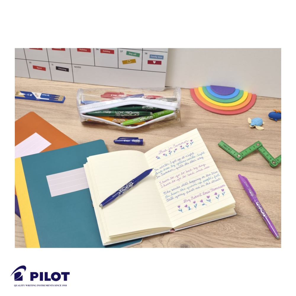 Set 3 mine roller Pilot Frixion Ball 0.7mm rosii, rezerve cu cerneala termosensibila, pentru roller FriXion [5]